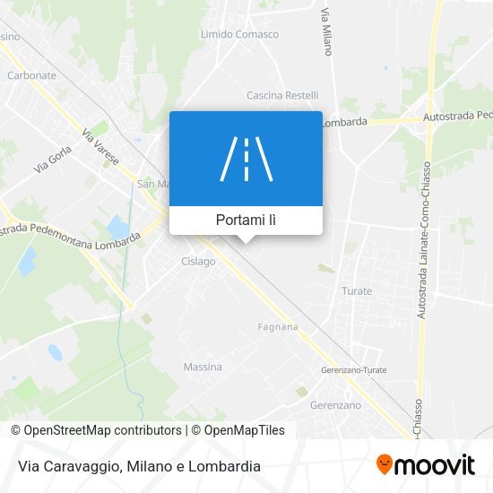 Mappa Via Caravaggio