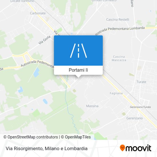 Mappa Via Risorgimento