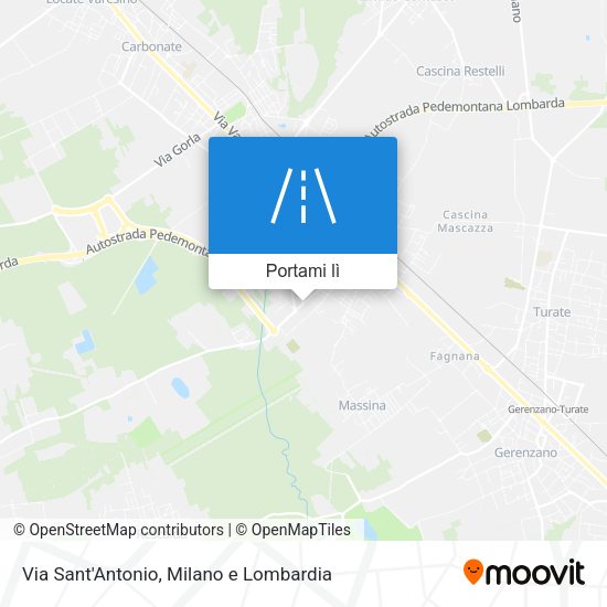 Mappa Via Sant'Antonio