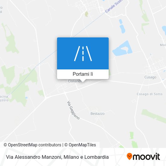 Mappa Via Alessandro Manzoni