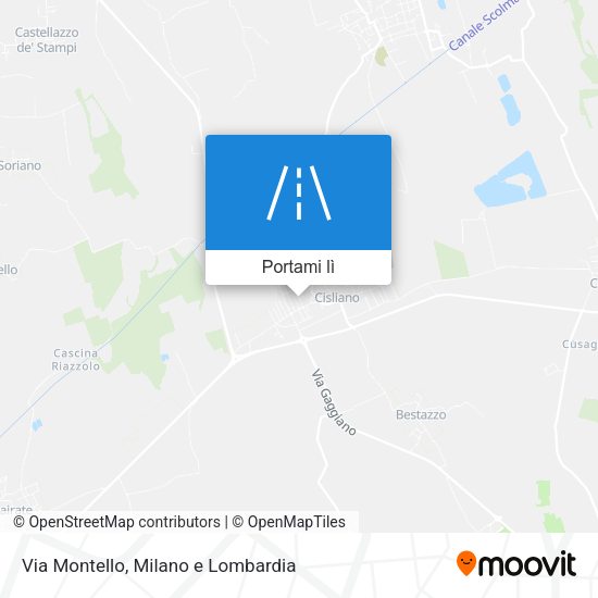 Mappa Via Montello