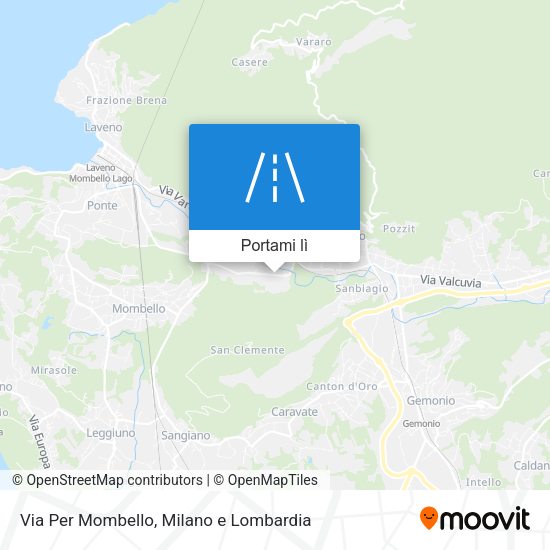 Mappa Via Per Mombello