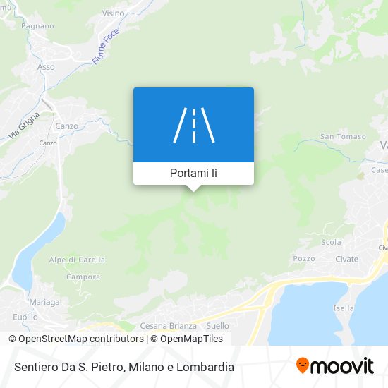 Mappa Sentiero Da S. Pietro