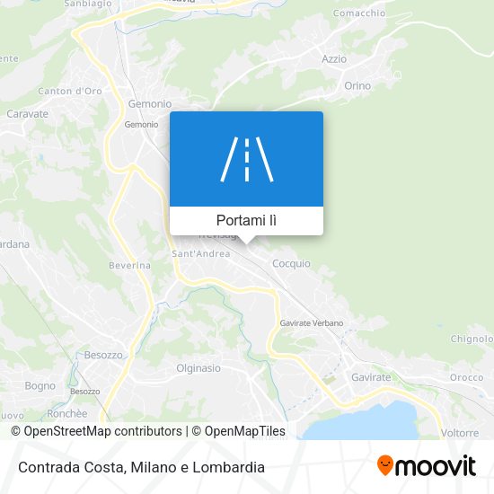 Mappa Contrada Costa