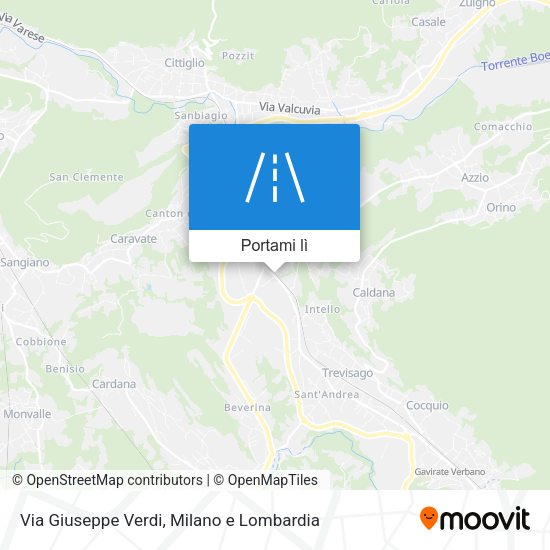 Mappa Via Giuseppe Verdi