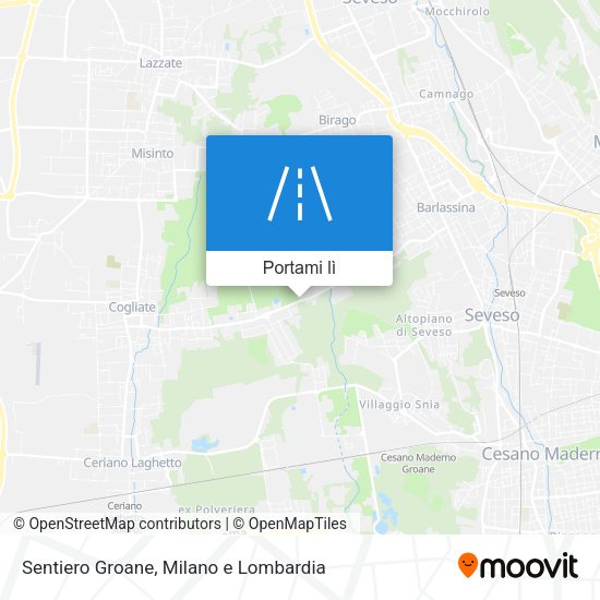 Mappa Sentiero Groane