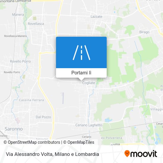 Mappa Via Alessandro Volta