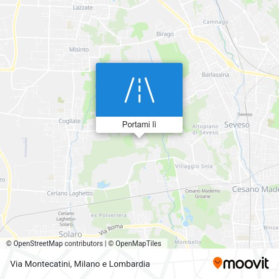 Mappa Via Montecatini