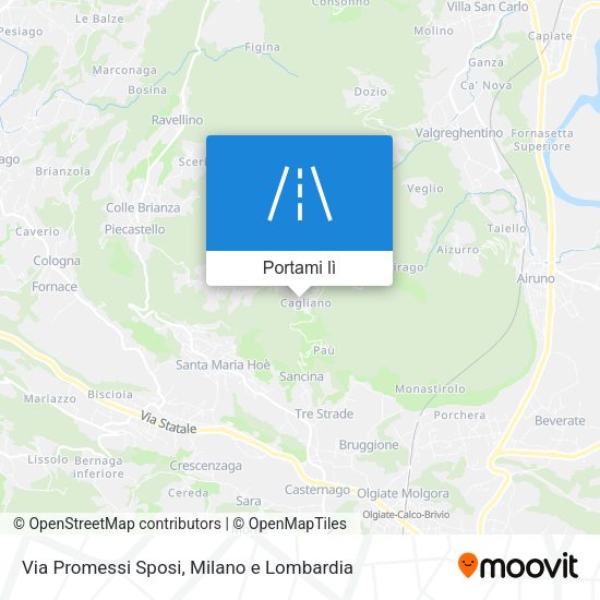 Mappa Via Promessi Sposi