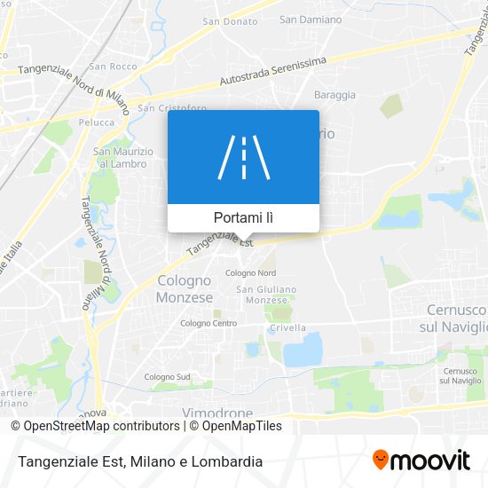 Mappa Tangenziale Est