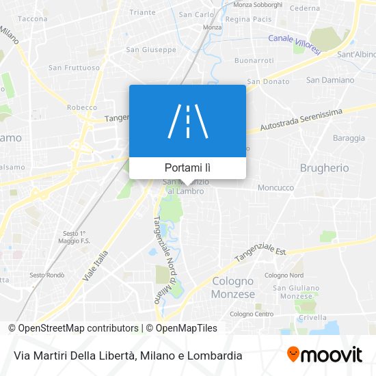 Mappa Via Martiri Della Libertà