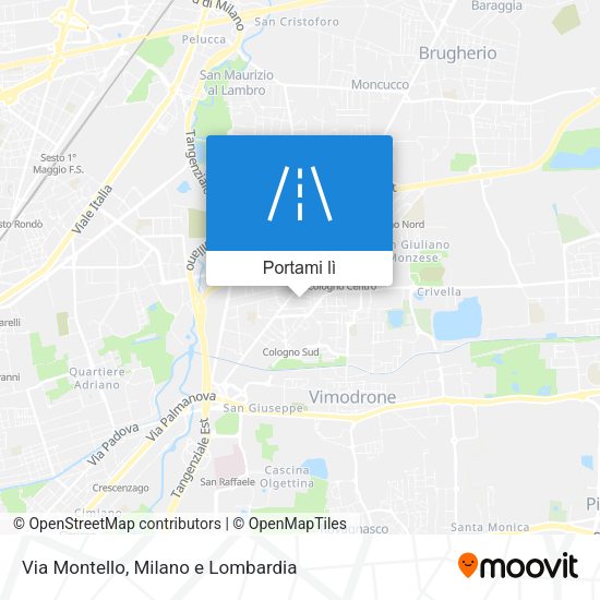 Mappa Via Montello