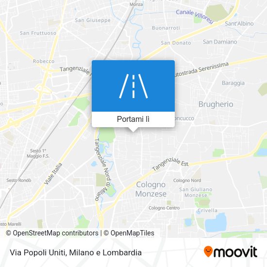 Mappa Via Popoli Uniti