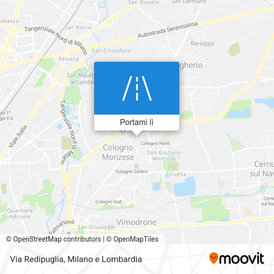 Mappa Via Redipuglia