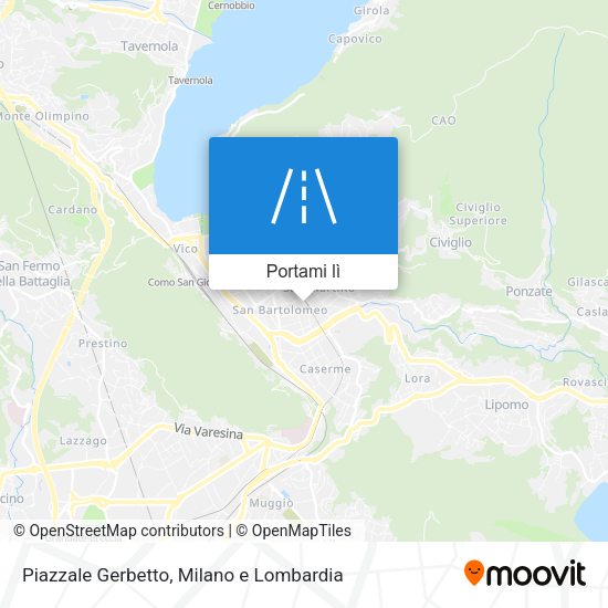 Mappa Piazzale Gerbetto