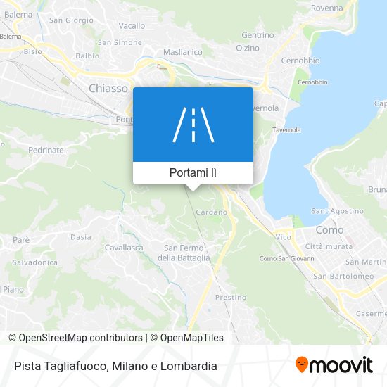 Mappa Pista Tagliafuoco
