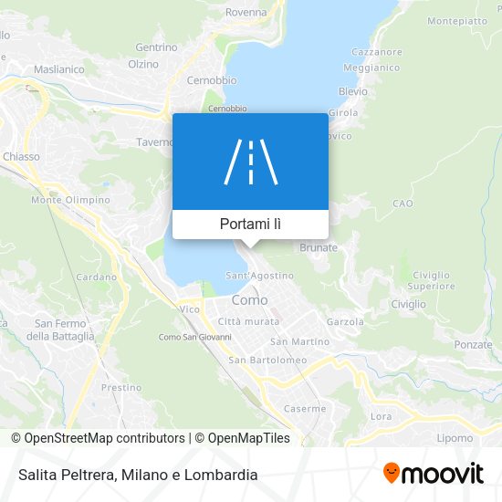 Mappa Salita Peltrera