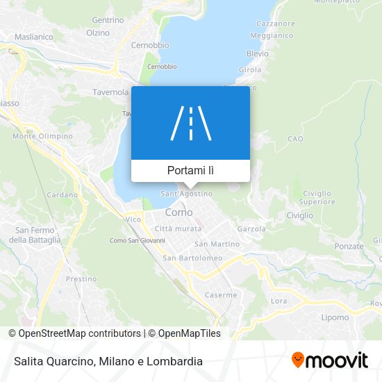 Mappa Salita Quarcino