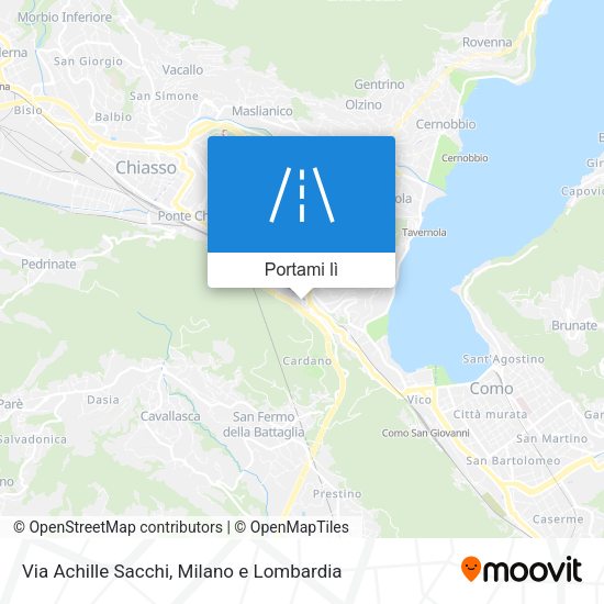 Mappa Via Achille Sacchi