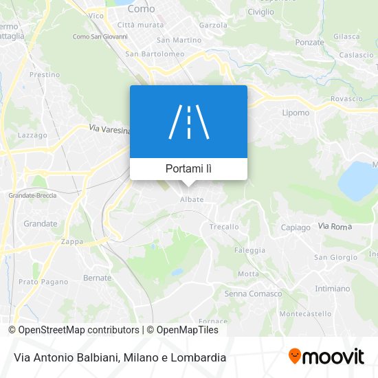 Mappa Via Antonio Balbiani