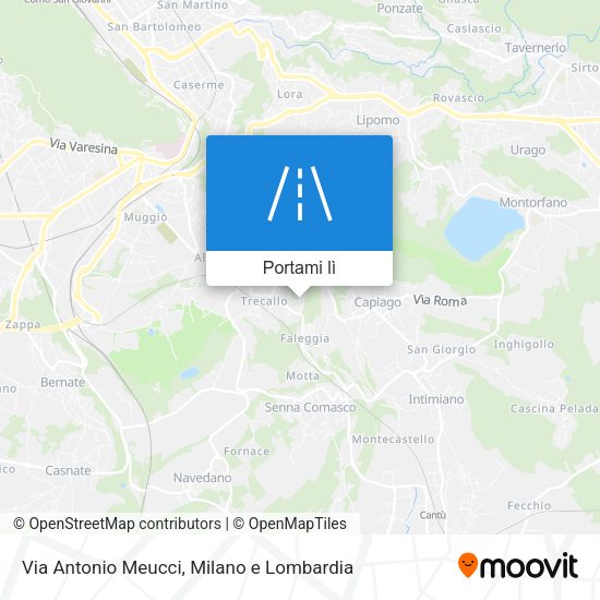 Mappa Via Antonio Meucci