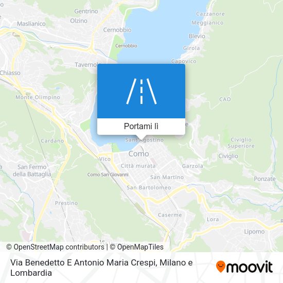 Mappa Via Benedetto E Antonio Maria Crespi