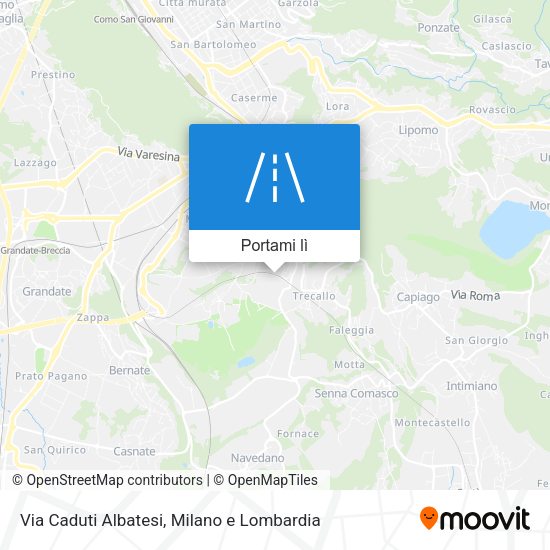 Mappa Via Caduti Albatesi