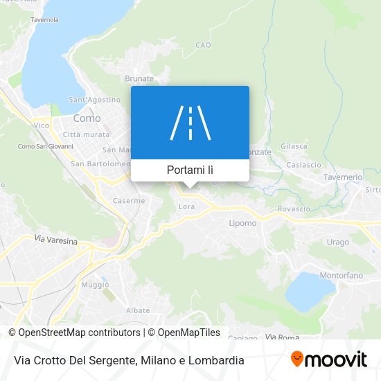 Mappa Via Crotto Del Sergente