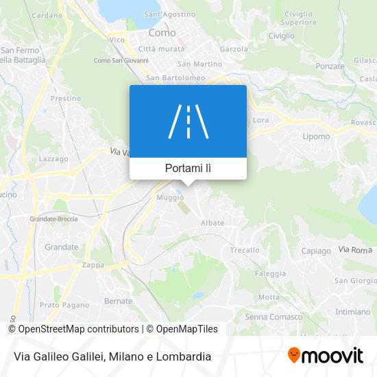 Mappa Via Galileo Galilei