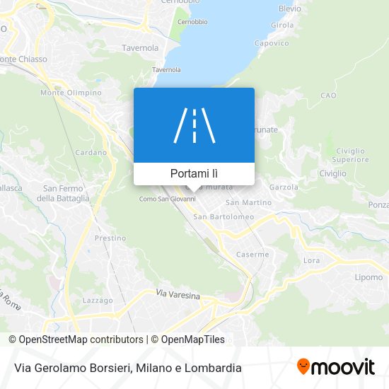 Mappa Via Gerolamo Borsieri