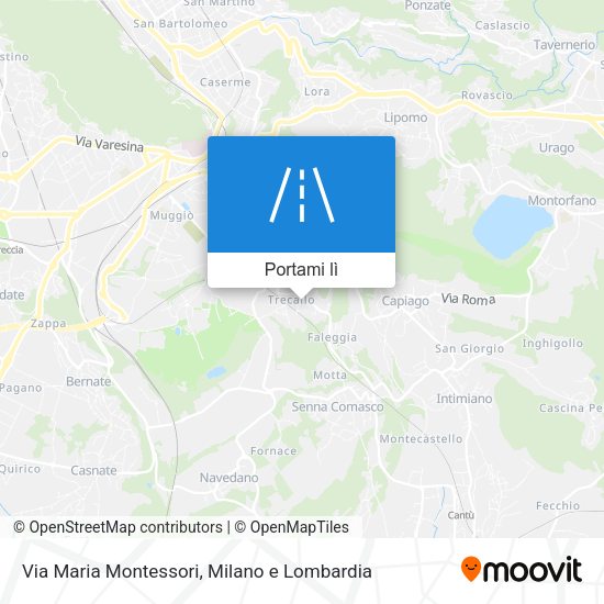 Mappa Via Maria Montessori