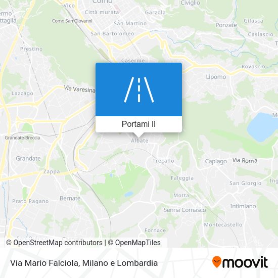 Mappa Via Mario Falciola