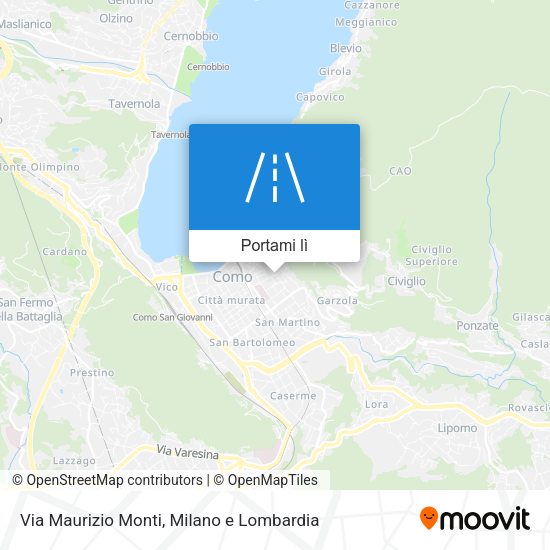 Mappa Via Maurizio Monti
