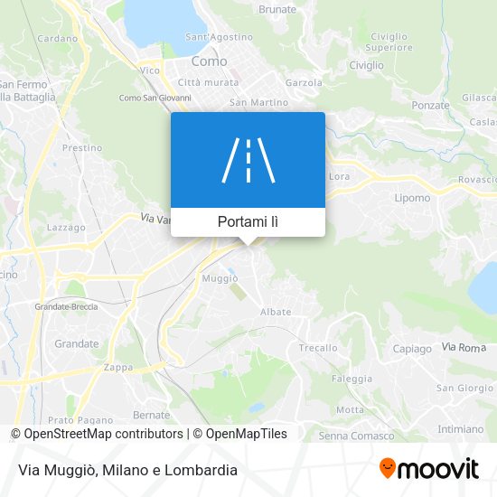 Mappa Via Muggiò