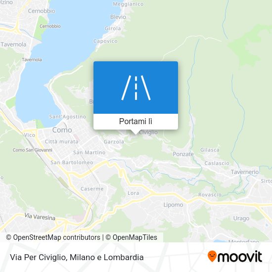Mappa Via Per Civiglio