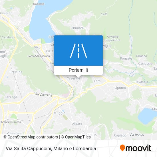 Mappa Via Salita Cappuccini