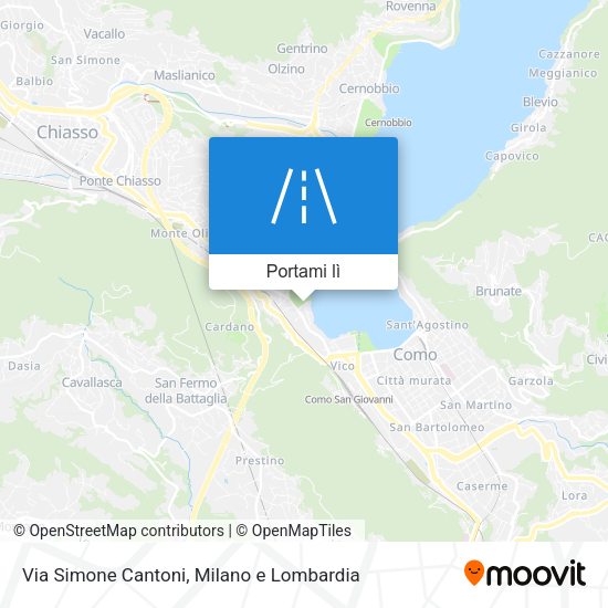 Mappa Via Simone Cantoni