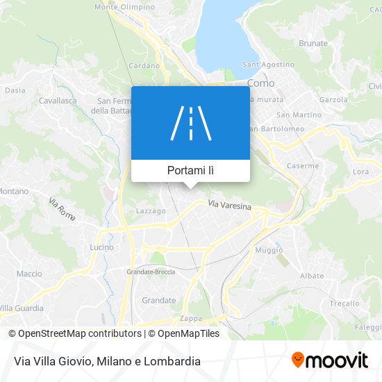 Mappa Via Villa Giovio
