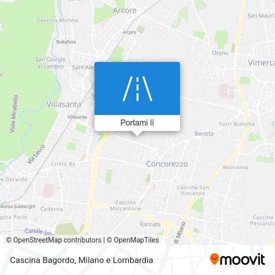 Mappa Cascina Bagordo