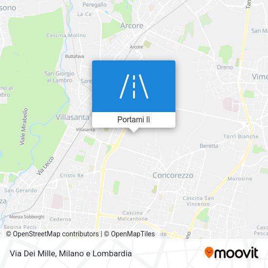 Mappa Via Dei Mille