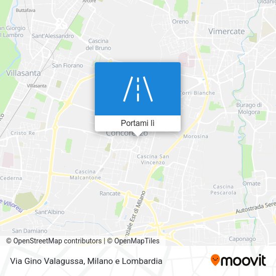 Mappa Via Gino Valagussa