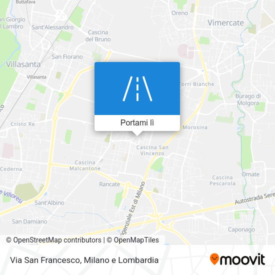 Mappa Via San Francesco