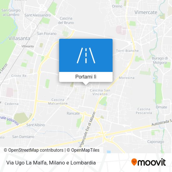 Mappa Via Ugo La Malfa