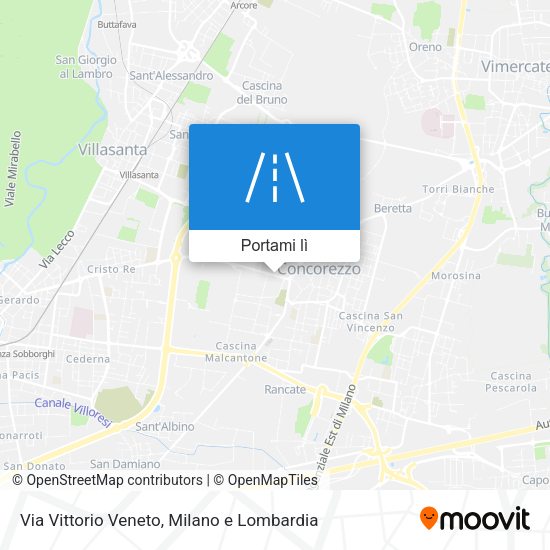 Mappa Via Vittorio Veneto