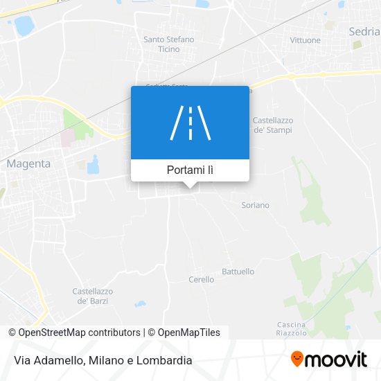 Mappa Via Adamello