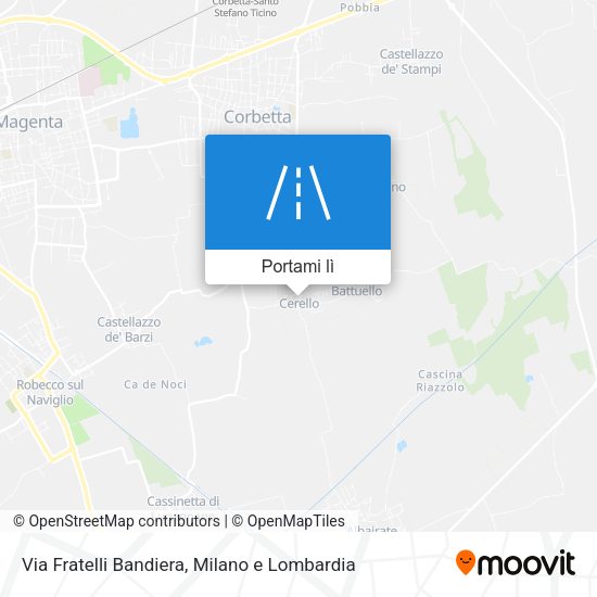 Mappa Via Fratelli Bandiera