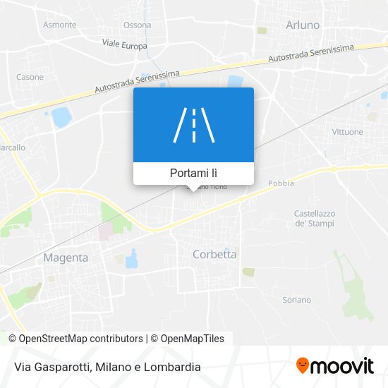 Mappa Via Gasparotti