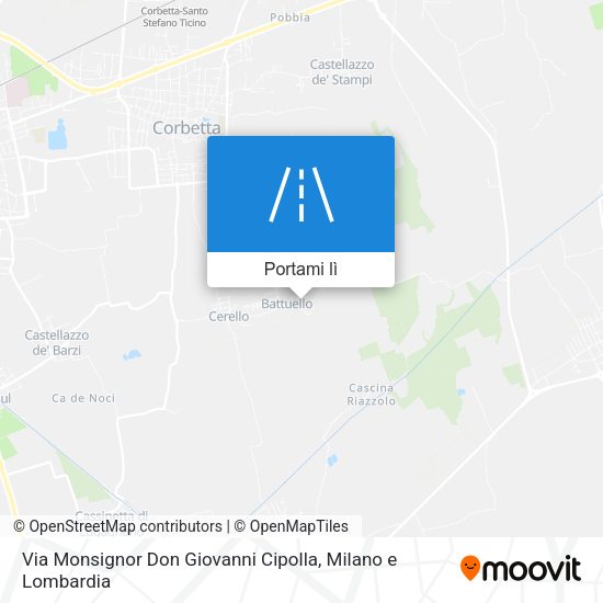 Mappa Via Monsignor Don Giovanni Cipolla