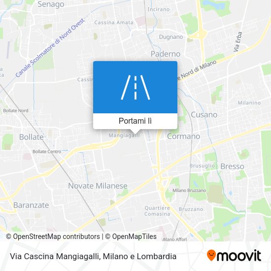 Mappa Via Cascina Mangiagalli