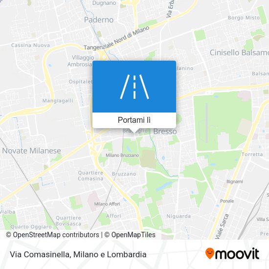 Mappa Via Comasinella